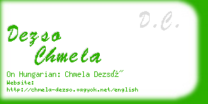 dezso chmela business card